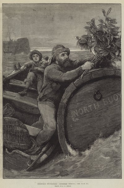 Noel Süslemeleri, Noel Sabahı by Alfred Edward Emslie